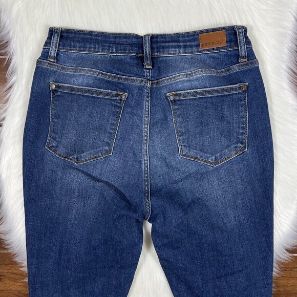 Judy Blue Women's Size 9 / 29 Leopard Patch Skinny Fit Denim Jeans‎ - Picture 9 of 10